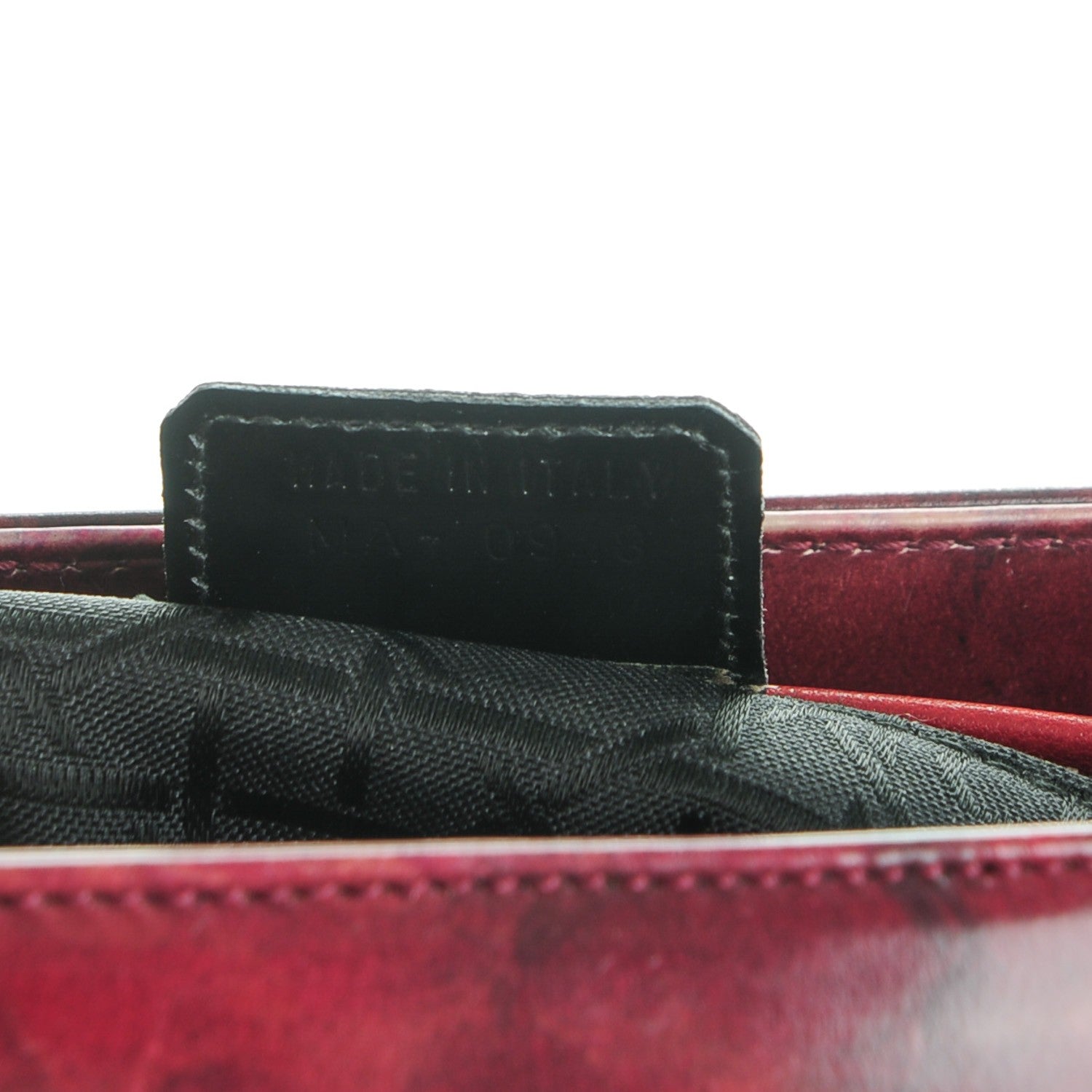 Christian Dior Patent Medium Floral Lady Dior Burgundy 7 of 9