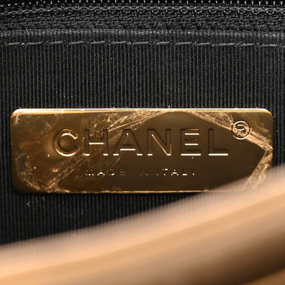 Chanel Metallic Calfskin Caviar Quilted Mini Chain Handle Flap Gold 6 of 22