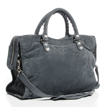 Balenciaga Baby Daim Suede Marble Hardware City Grey 3 of 15