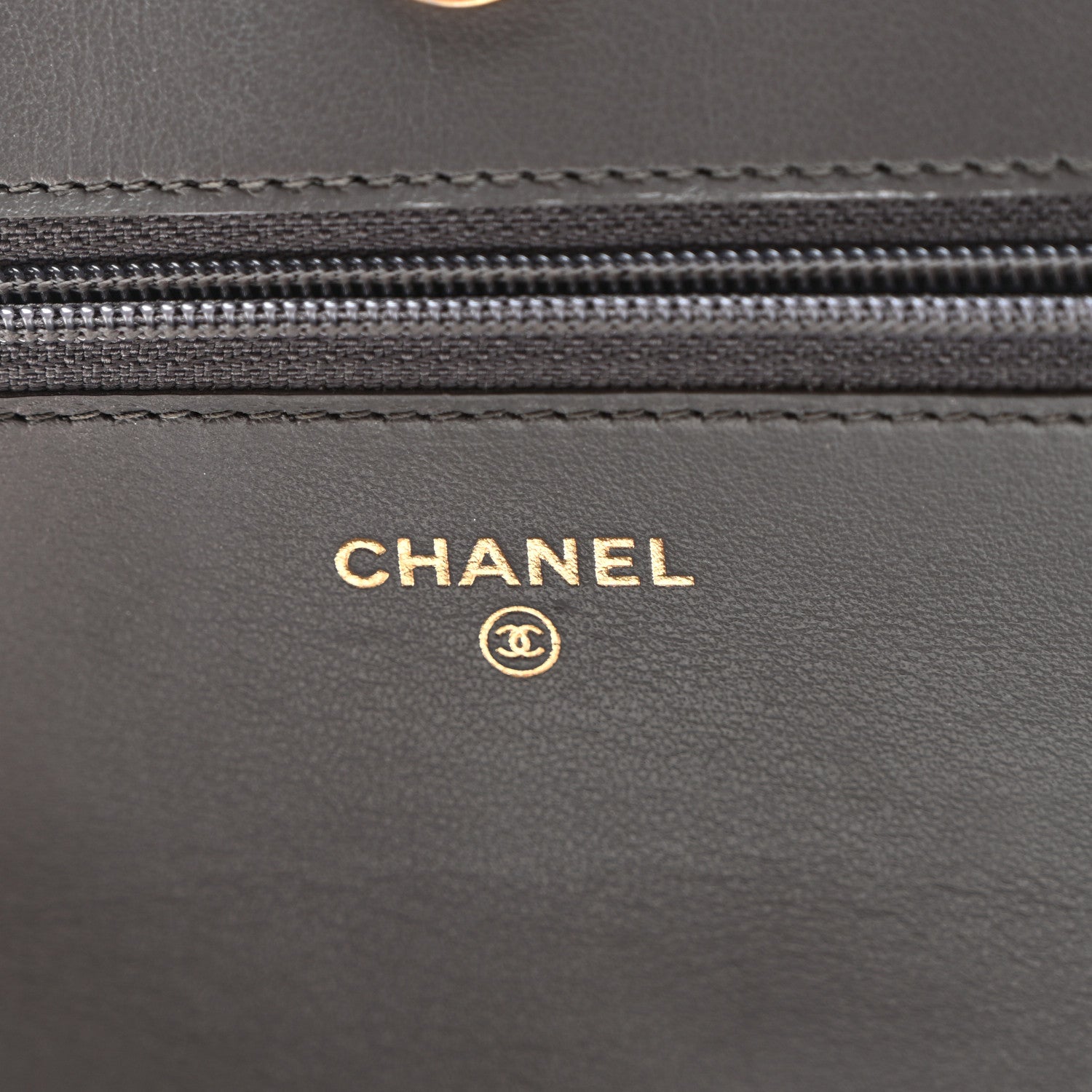 Chanel Caviar Quilted Boy Wallet On Chain WOC Grey 6 of 12