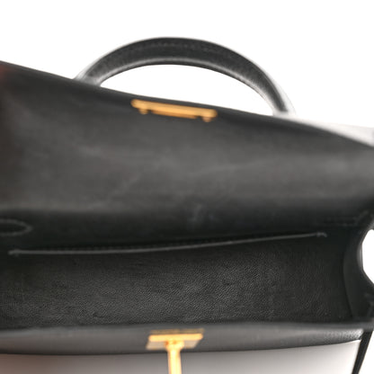 Hermes Chevre Chandra Mini Kelly Sellier 20 Black 5 of 13