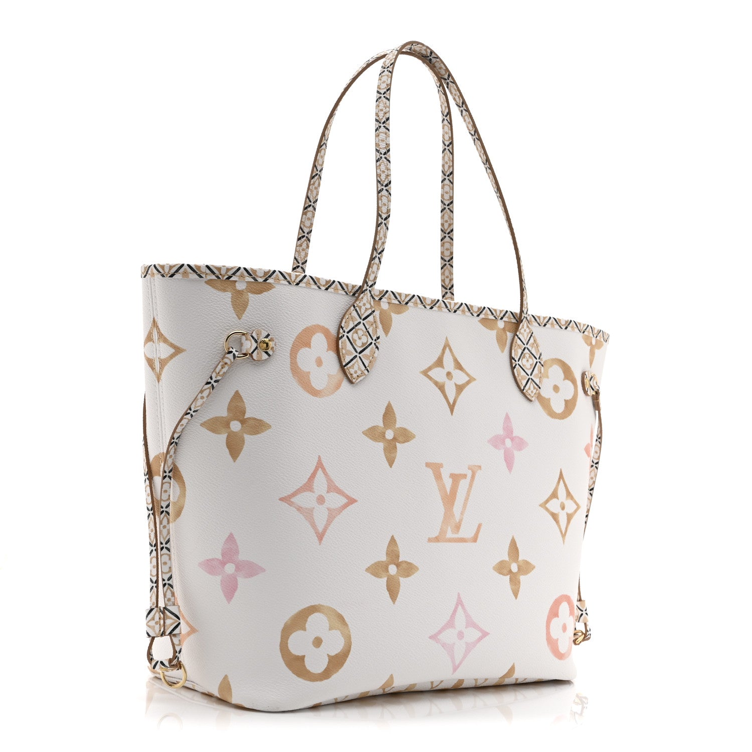 Louis Vuitton Monogram Giant By The Pool 2.0 Neverfull MM Beige 4 of 10