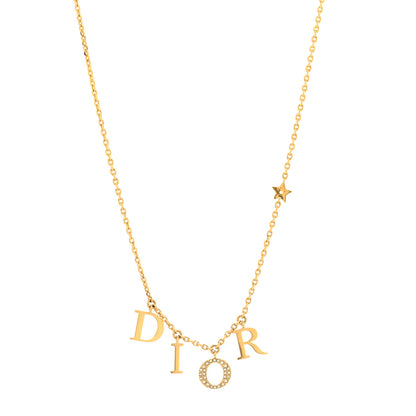 Christian Dior Crystal Dio(r)evolution Necklace Gold 1 of 6