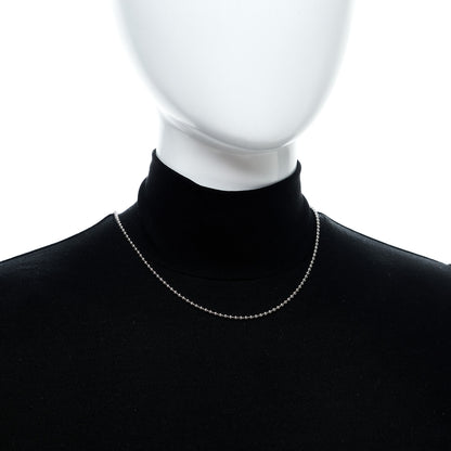 Tiffany Sterling Silver 2.5mm Bead Chain Necklace 20" 5 of 5