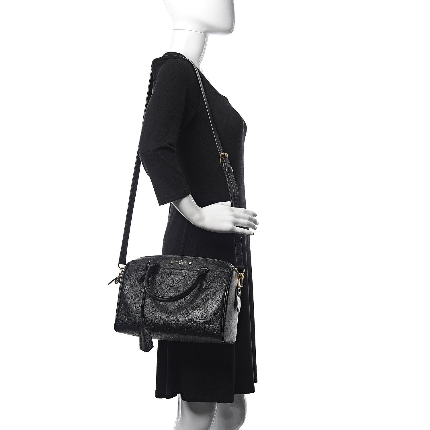 Louis Vuitton Empreinte Speedy Bandouliere 25 NM Black 2 of 9