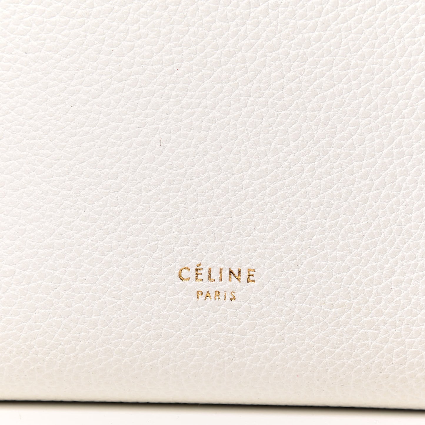 Soft Grained Calfskin Small Sangle Bucket Bag White
