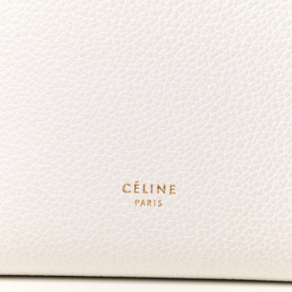 Celine Soft Grained Calfskin Small Sangle Bucket Bag White 11 of 11
