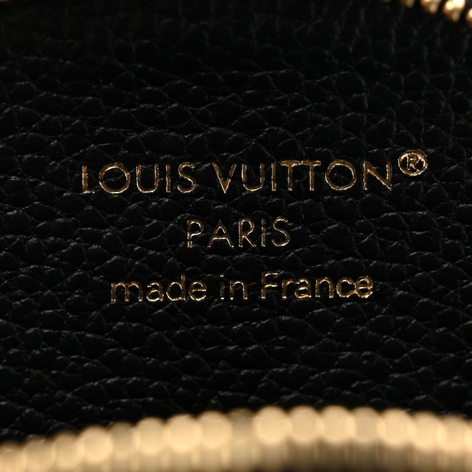 Louis Vuitton Empreinte Monogram Giant Round Coin Purse Black Beige 6 of 6