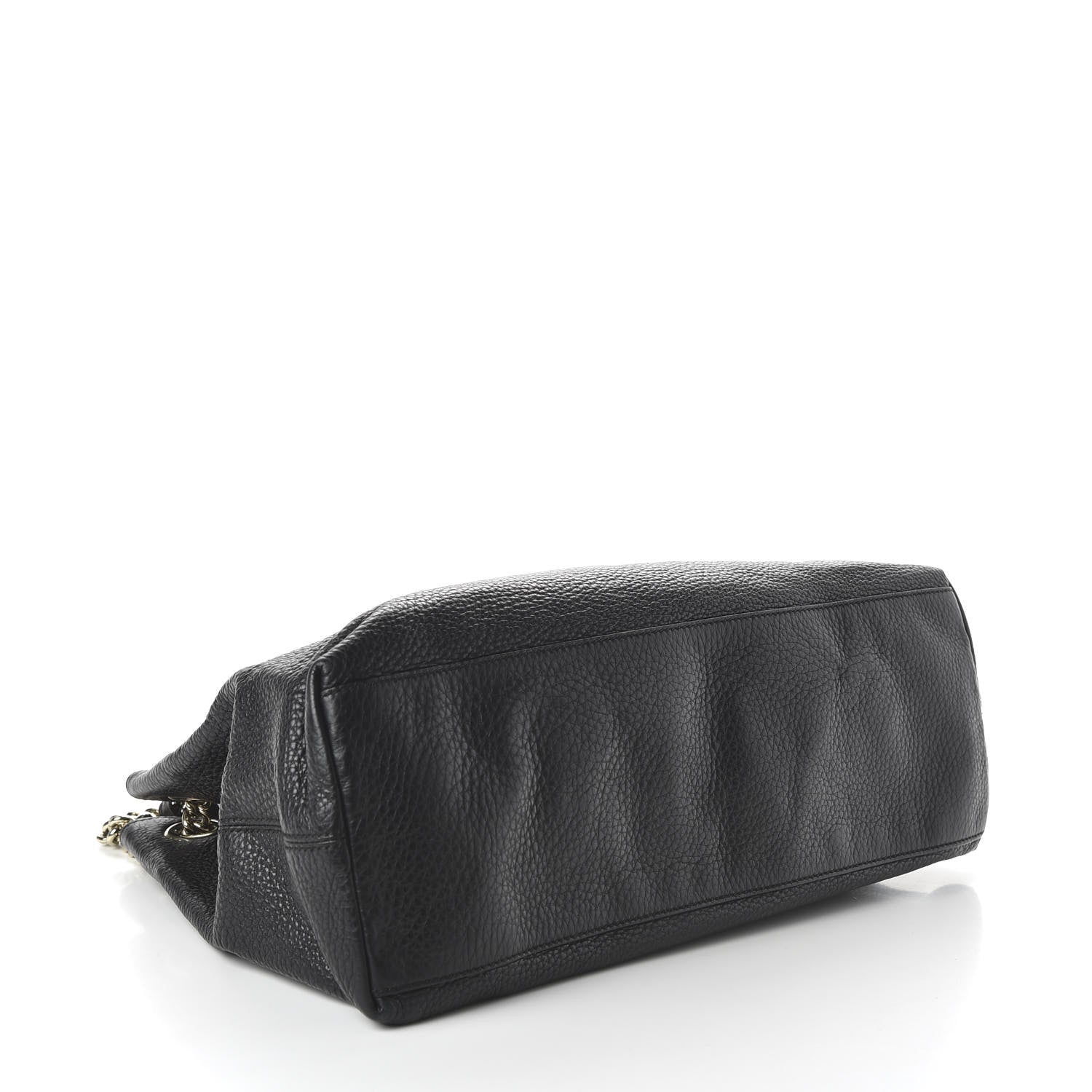 Gucci Pebbled Calfskin Medium Soho Chain Shoulder Bag Black 4 of 10