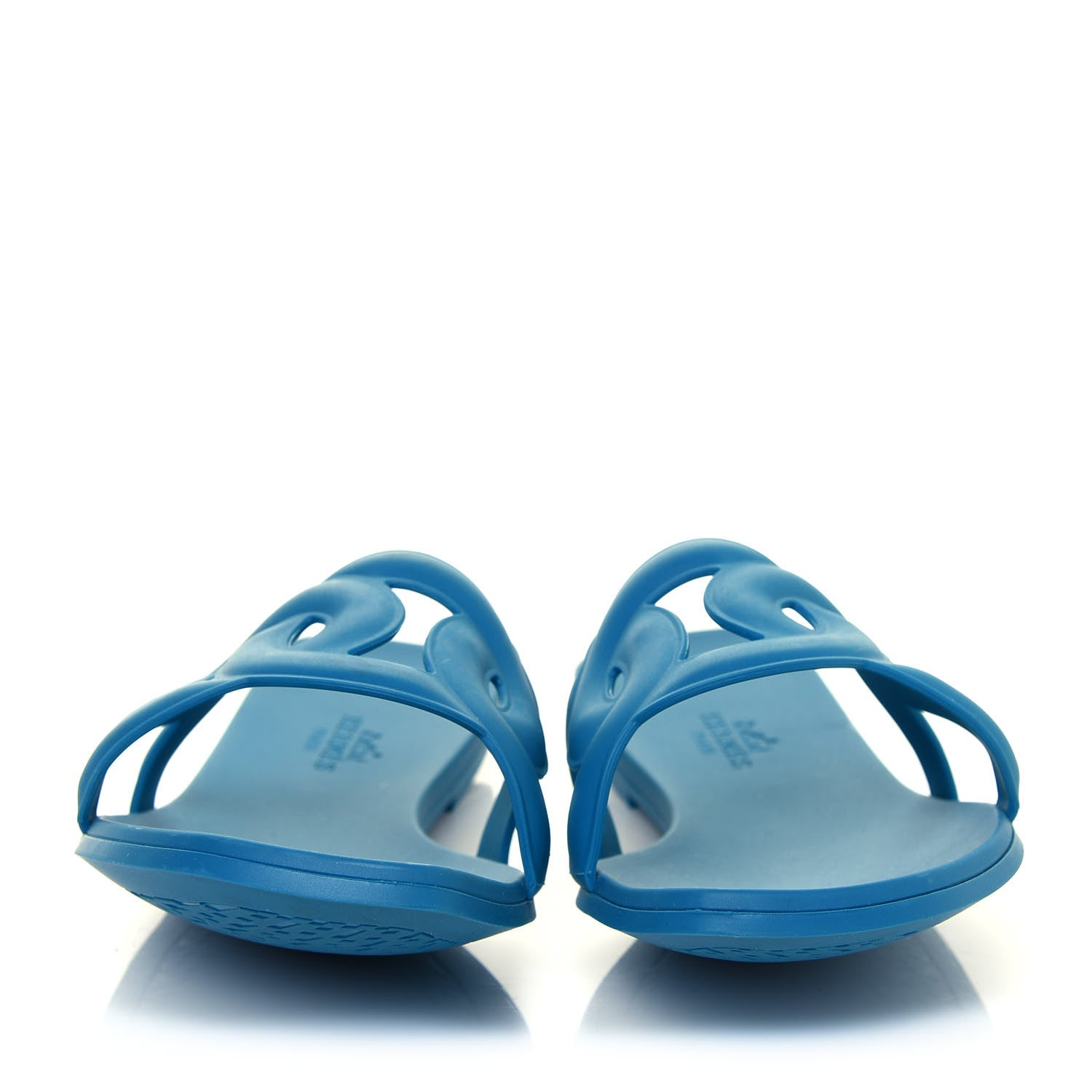Hermes Rubber Aloha Sandals 37 Bleu Vif 2 of 7