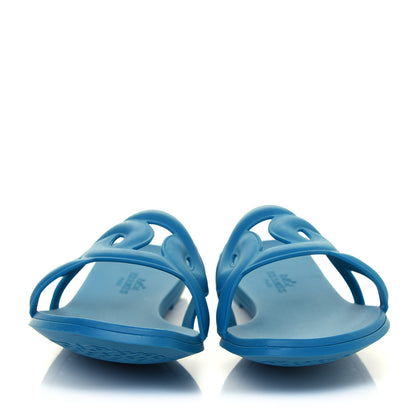 Hermes Rubber Aloha Sandals 37 Bleu Vif 2 of 7