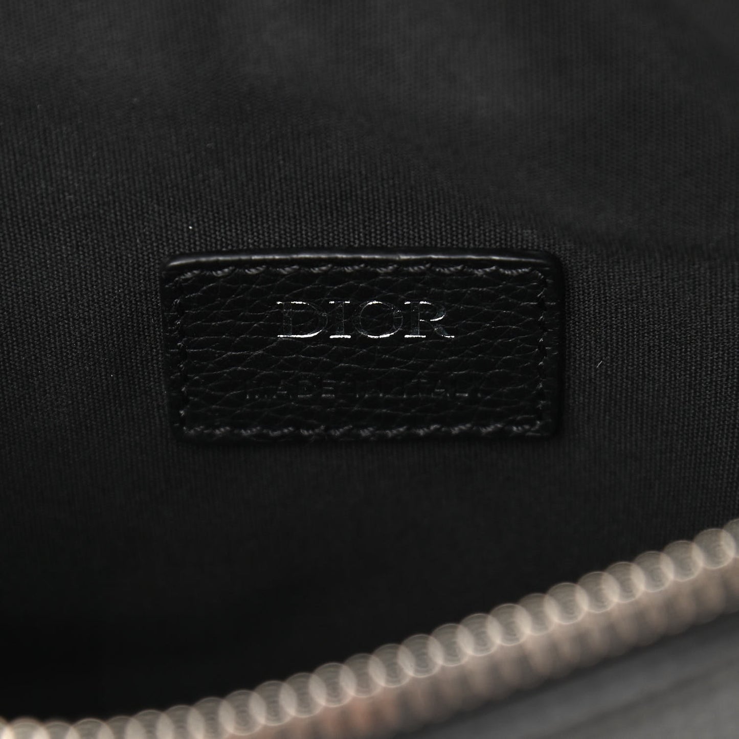Grained Calfskin Kim Jones Saddle Bag Black