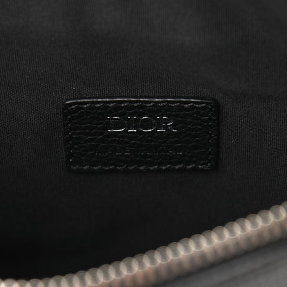 Christian Dior Grained Calfskin Kim Jones Saddle Bag Black 6 of 10