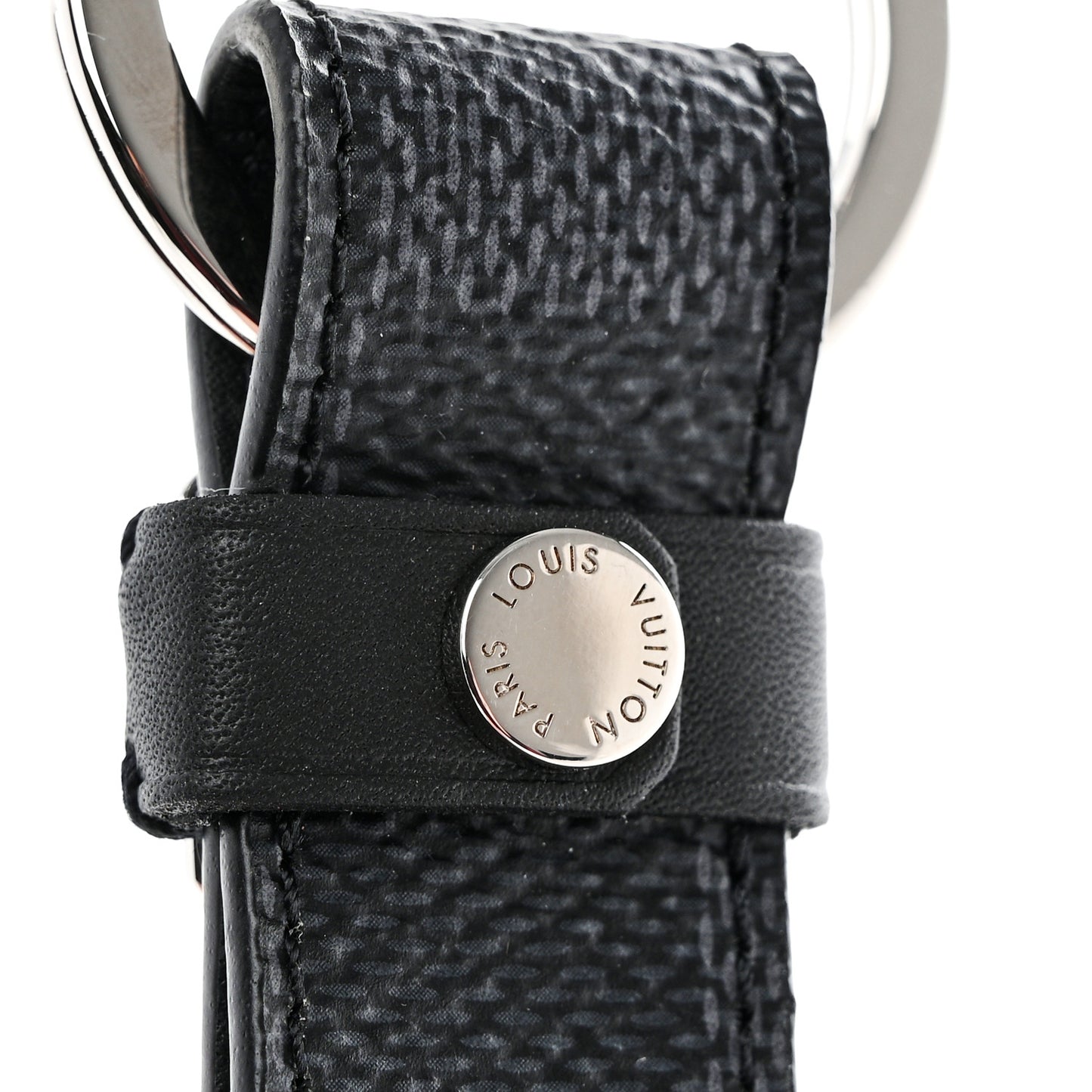 Damier Graphite LV Dragonne Key Holder