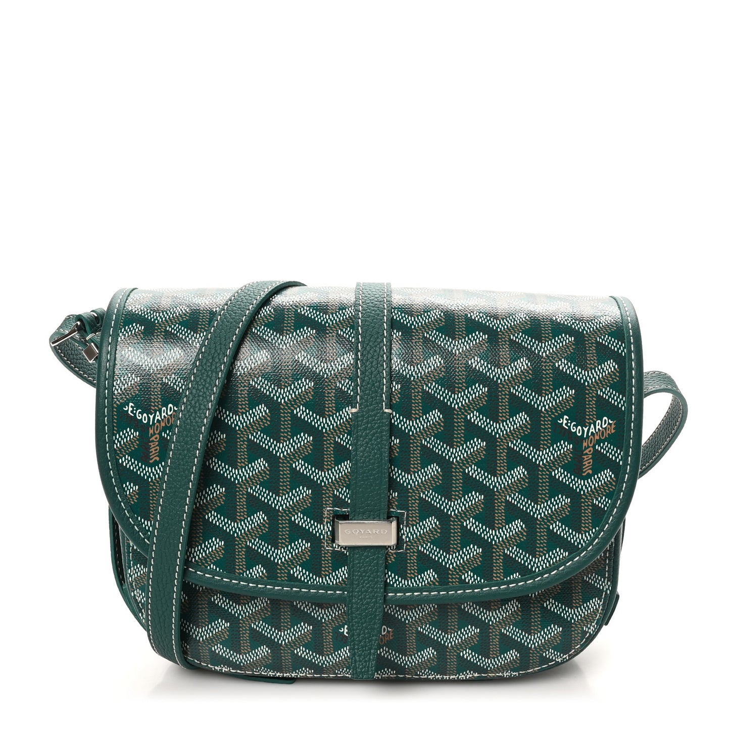 Goyardine Belvedere II PM Messenger Bag Green