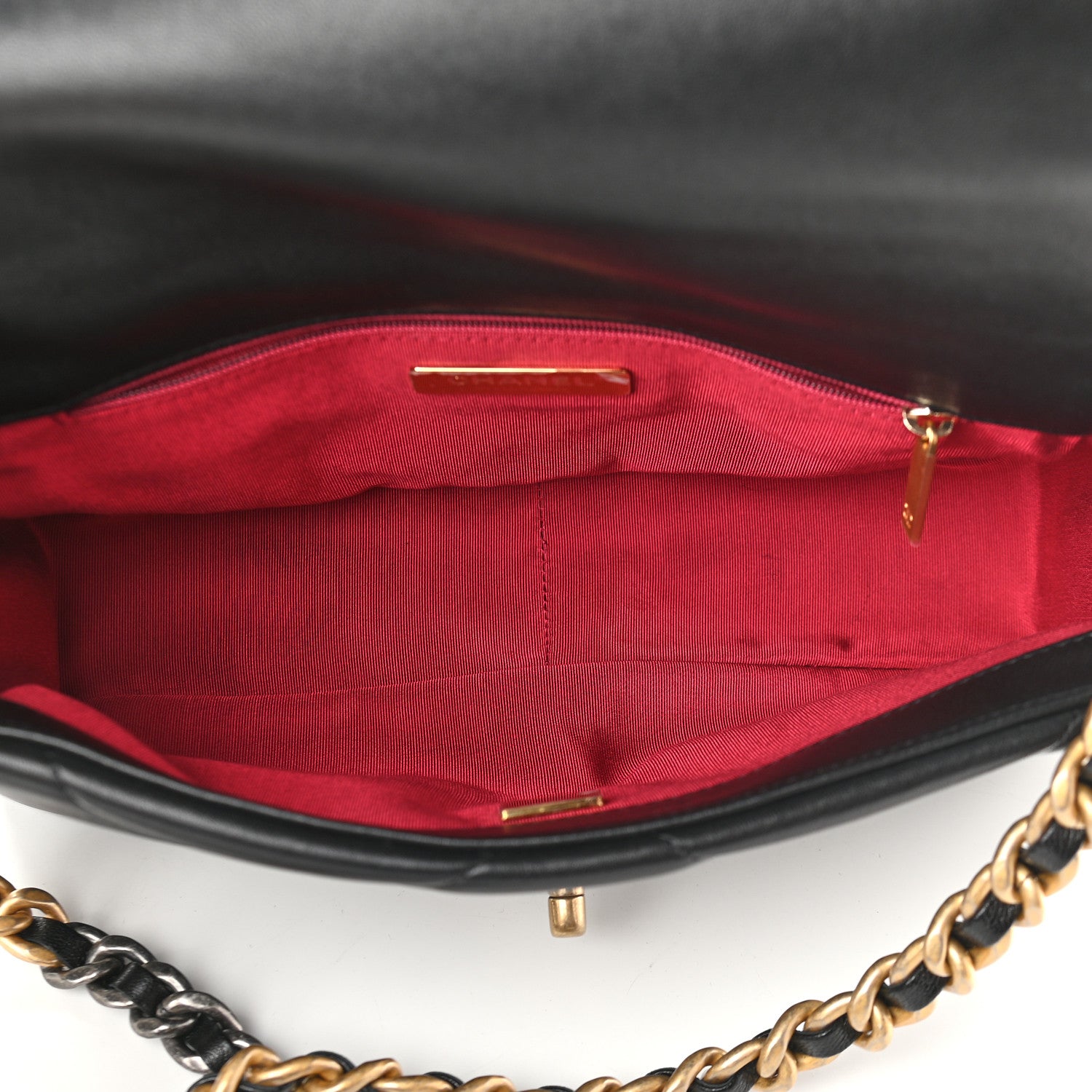 Chanel Lambskin Quilted Medium Chanel 19 Flap Black 5 of 9