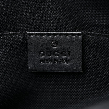 Gucci GG Supreme Monogram Web Shoulder Bag Black Grey 6 of 9