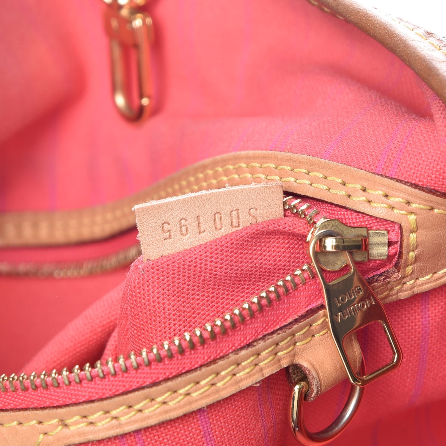 Louis Vuitton Damier Azur Delightful MM Pink 10 of 19