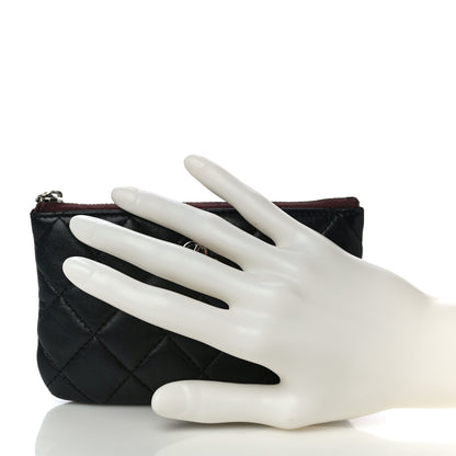 Chanel Lambskin Quilted Small Cosmetic Case Black 2 of 12