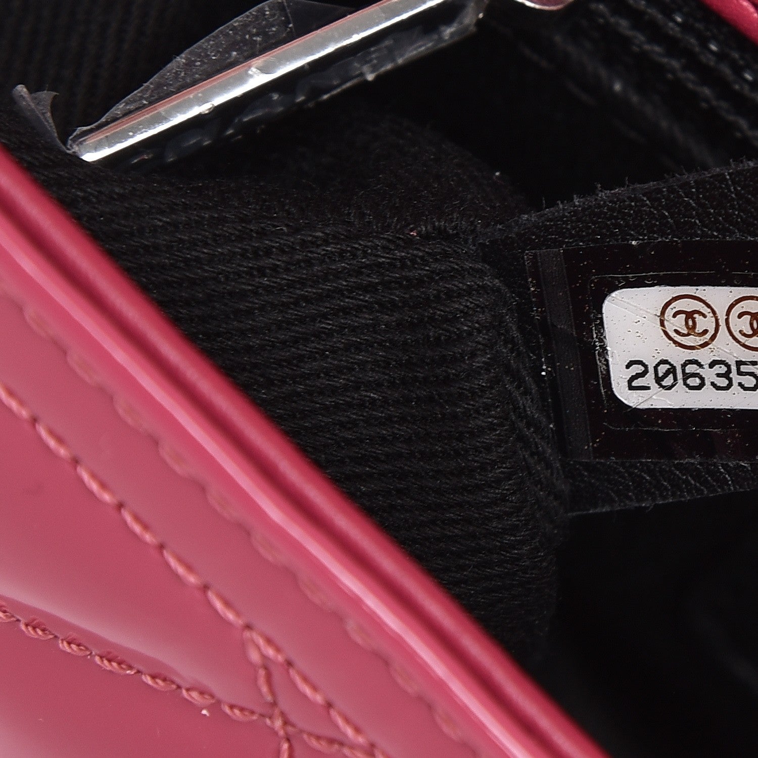 Chanel Patent Quilted Small Coco Shine Flap Pink 8 of 9