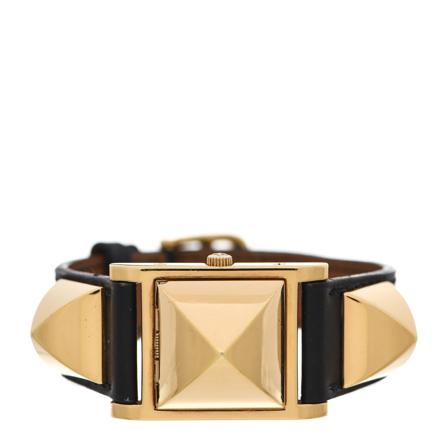 Hermes Stainless Steel Epsom 23mm Medor Quartz Watch Noir 3 of 8