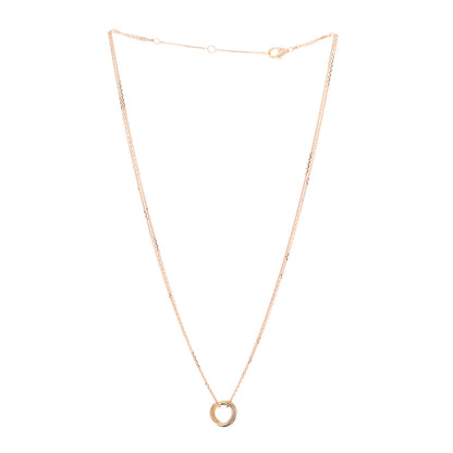 Cartier 18K Pink Yellow White Gold Trinity Double Chain Pendant Necklace 3 of 6