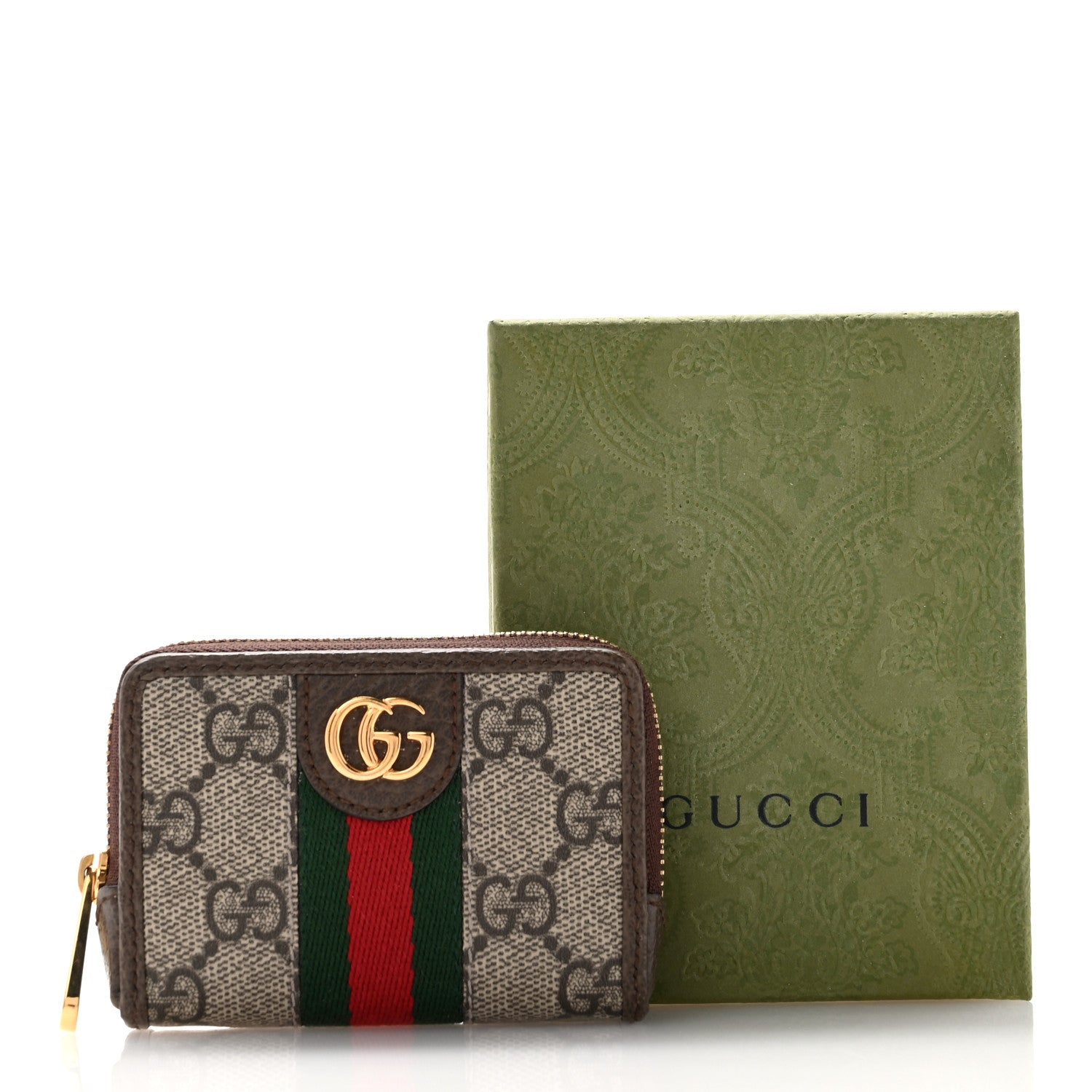 Gucci GG Supreme Monogram Web Ophidia Playing Card Case Beige New Acero 9 of 9