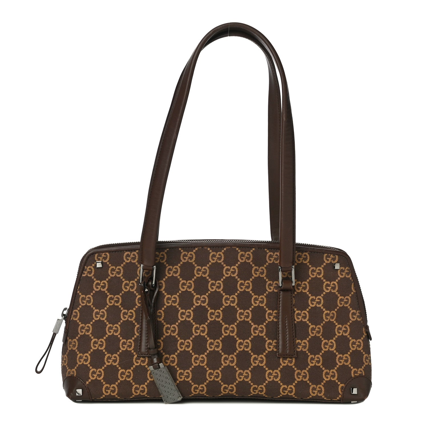 Gucci Monogram Shoulder Bag Dark Brown 1 of 11