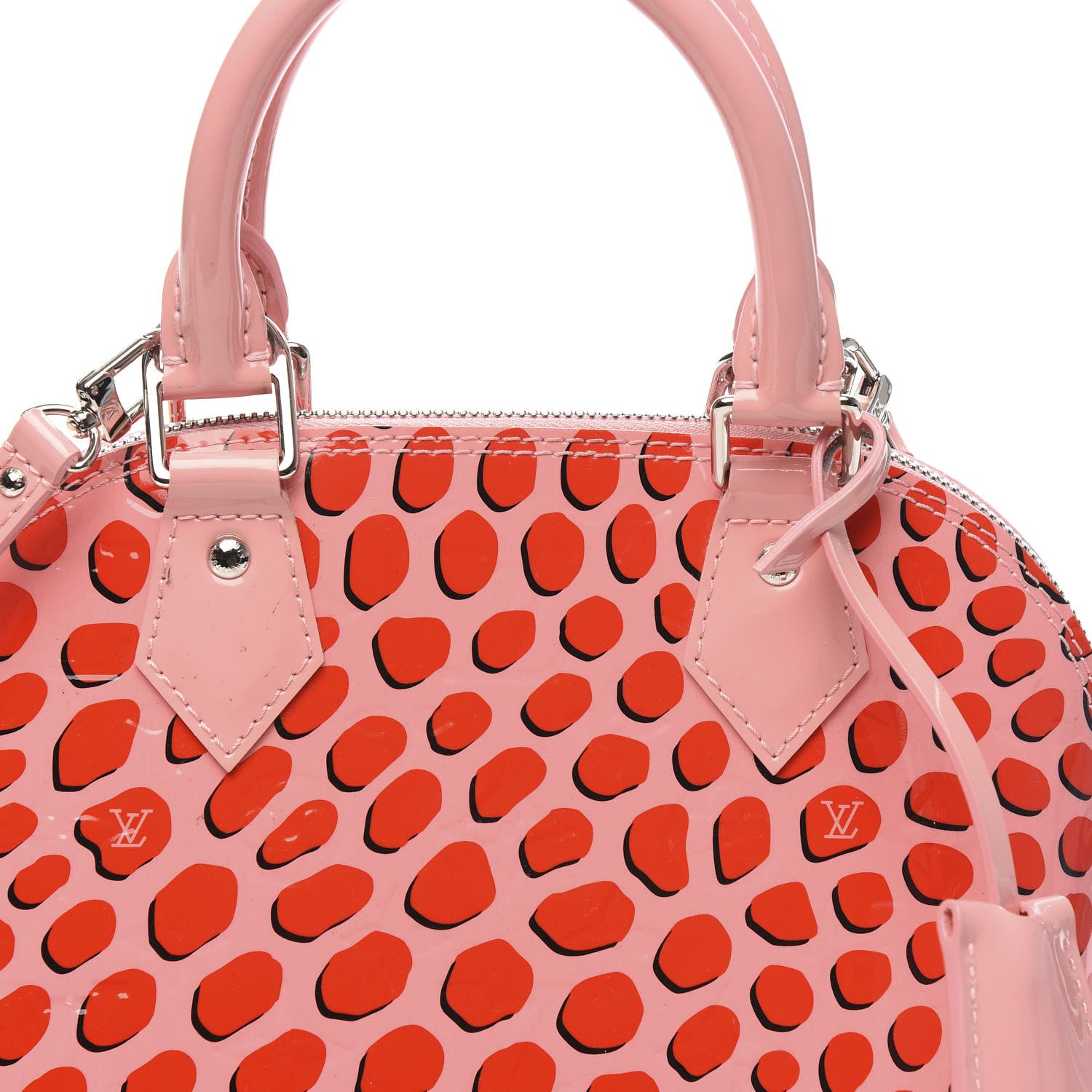 Louis Vuitton Vernis Jungle Dots Alma BB Sugar Pink Poppy 9 of 9