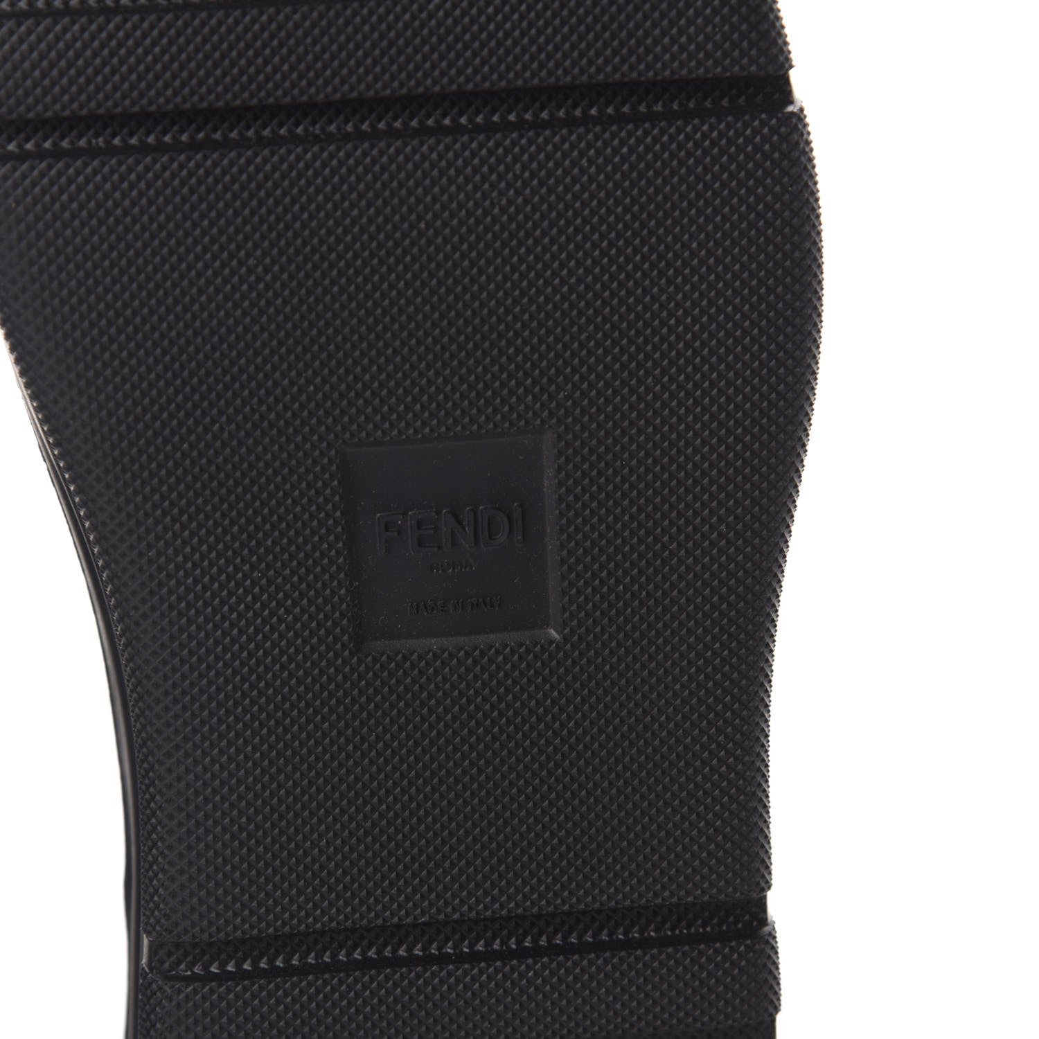 Fendi Calfskin FF Logo Ankle Biker Boots 39 Asfalto Black 8 of 11