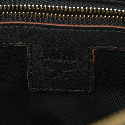 MCM Calfskin Monogram Klara Crossbody Pouch Black 8 of 10