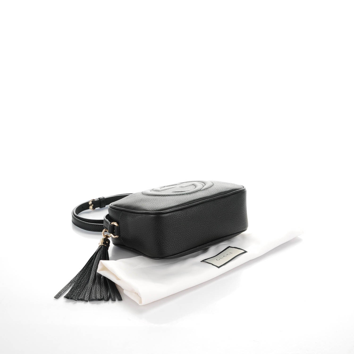 Gucci Pebbled Calfskin Small Soho Disco Bag Black 4 of 7