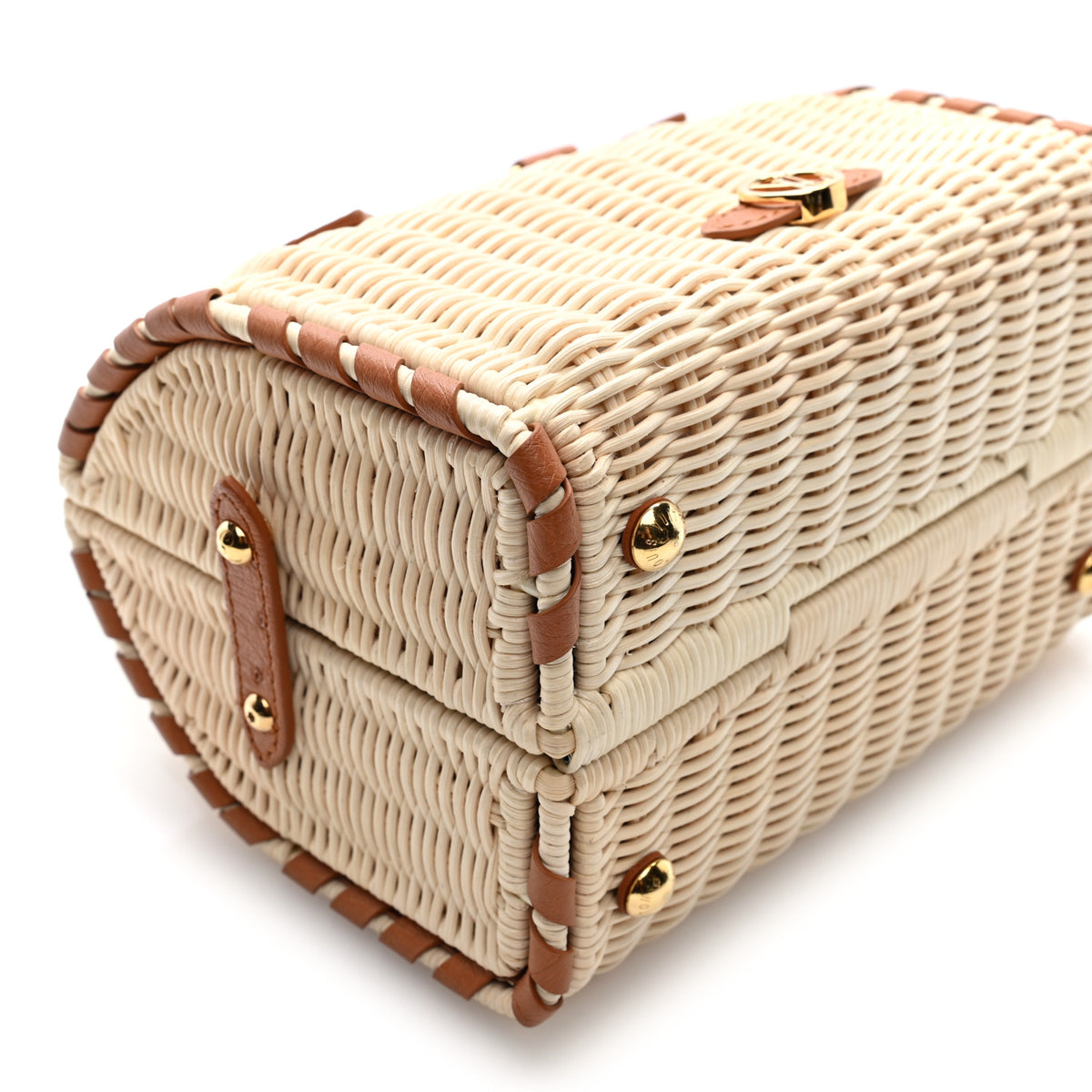 Rattan Ostrich Speedy Bandouliere 20 Tan
