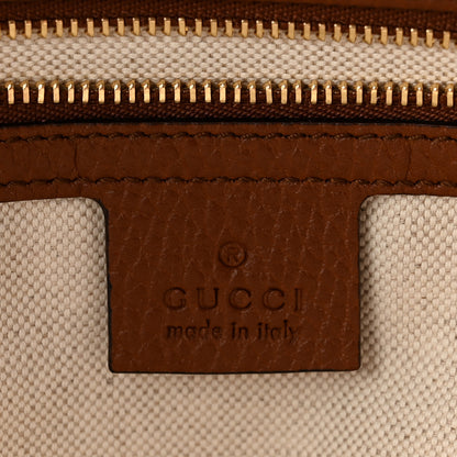 Gucci New Denim GG Monogram Medium Ophidia Shopping Tote Blue Tea Cuir 6 of 11