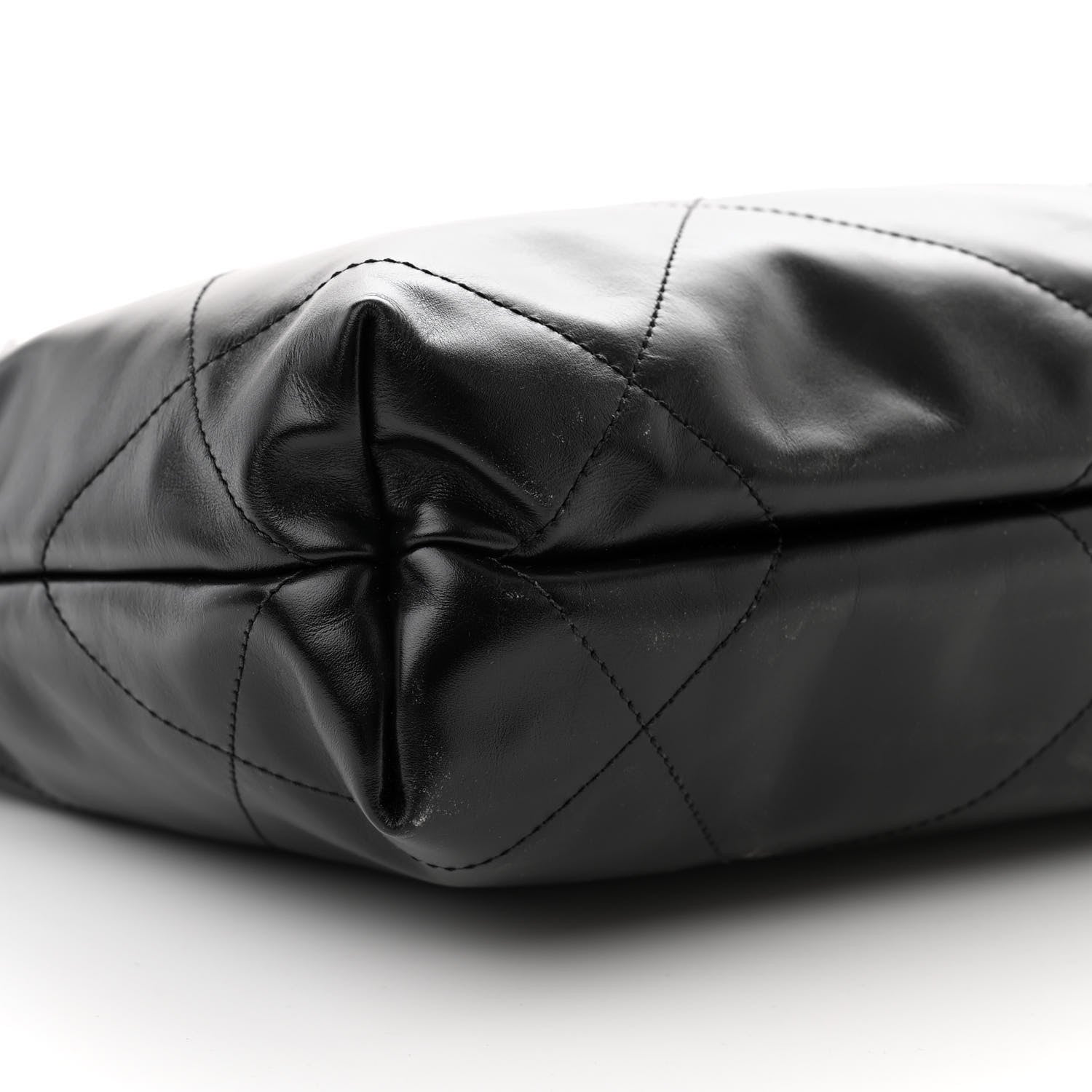 Chanel Shiny Calfskin Quilted Small Chanel 22 Black 10 of 11