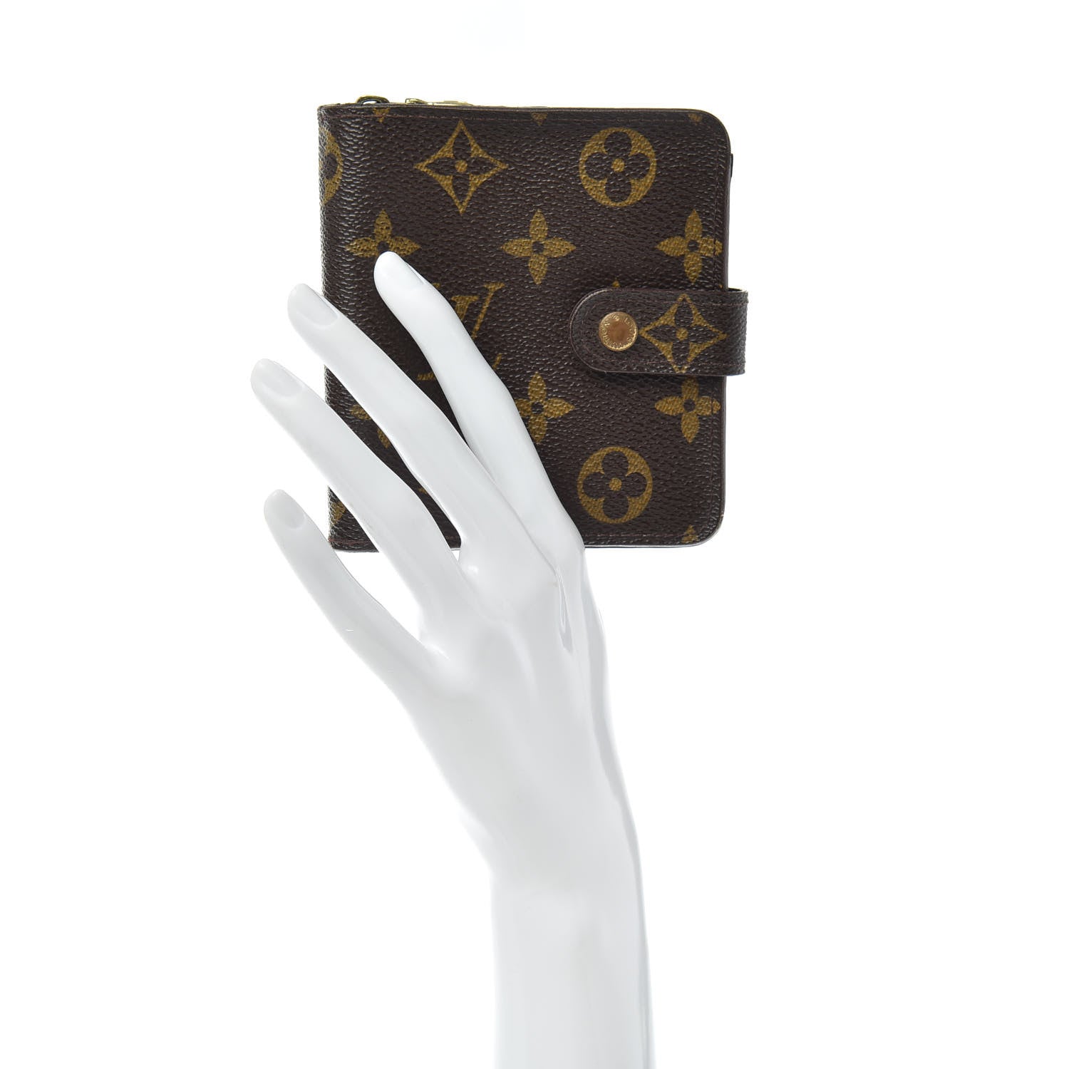 Louis Vuitton Monogram Compact Zippe Zipped Wallet 2 of 7
