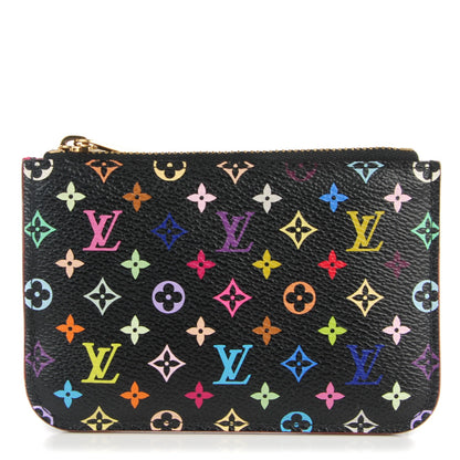 Louis Vuitton Monogram Multicolor Key Pouch Black Grenade 1 of 7
