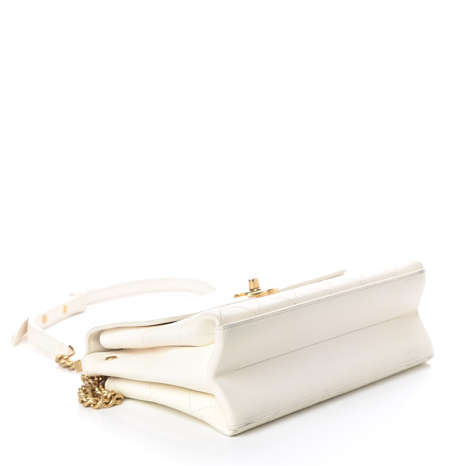 Chanel Lambskin Quilted Small Coco Lux Flap White 4 of 12