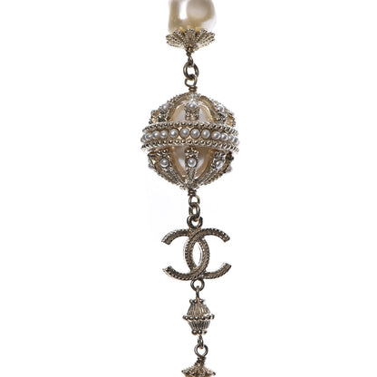Chanel Pearl CC Long Necklace Gold 4 of 6