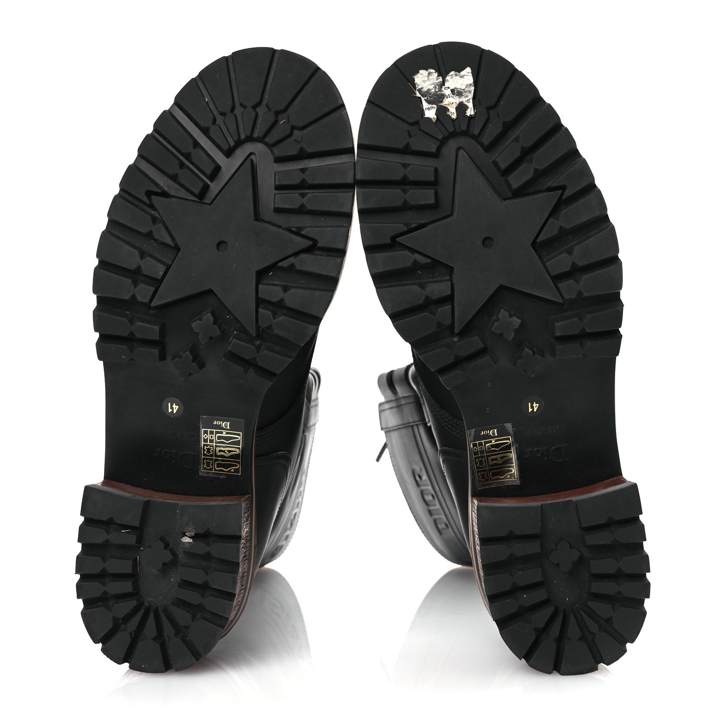 Calfskin Dior Quest 35mm Hiking Boots 41 Black