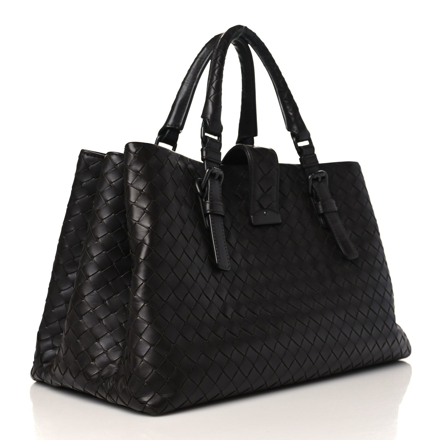 Bottega Veneta Light Calf Intrecciato Small Roma Brown 3 of 17