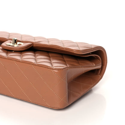 Chanel Lambskin Quilted Medium Double Flap Brown 9 of 12