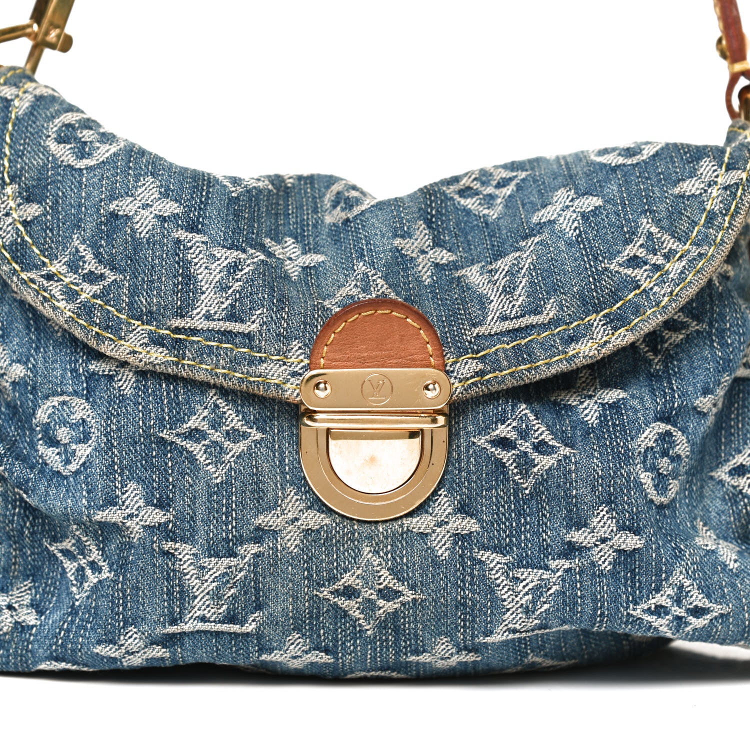 Louis Vuitton Monogram Denim Mini Pleaty Blue 7 of 11