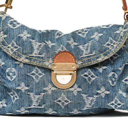 Louis Vuitton Monogram Denim Mini Pleaty Blue 7 of 11