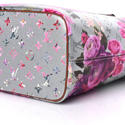 Louis Vuitton Metallic Monogram LV Garden Neverfull MM Silver 9 of 9