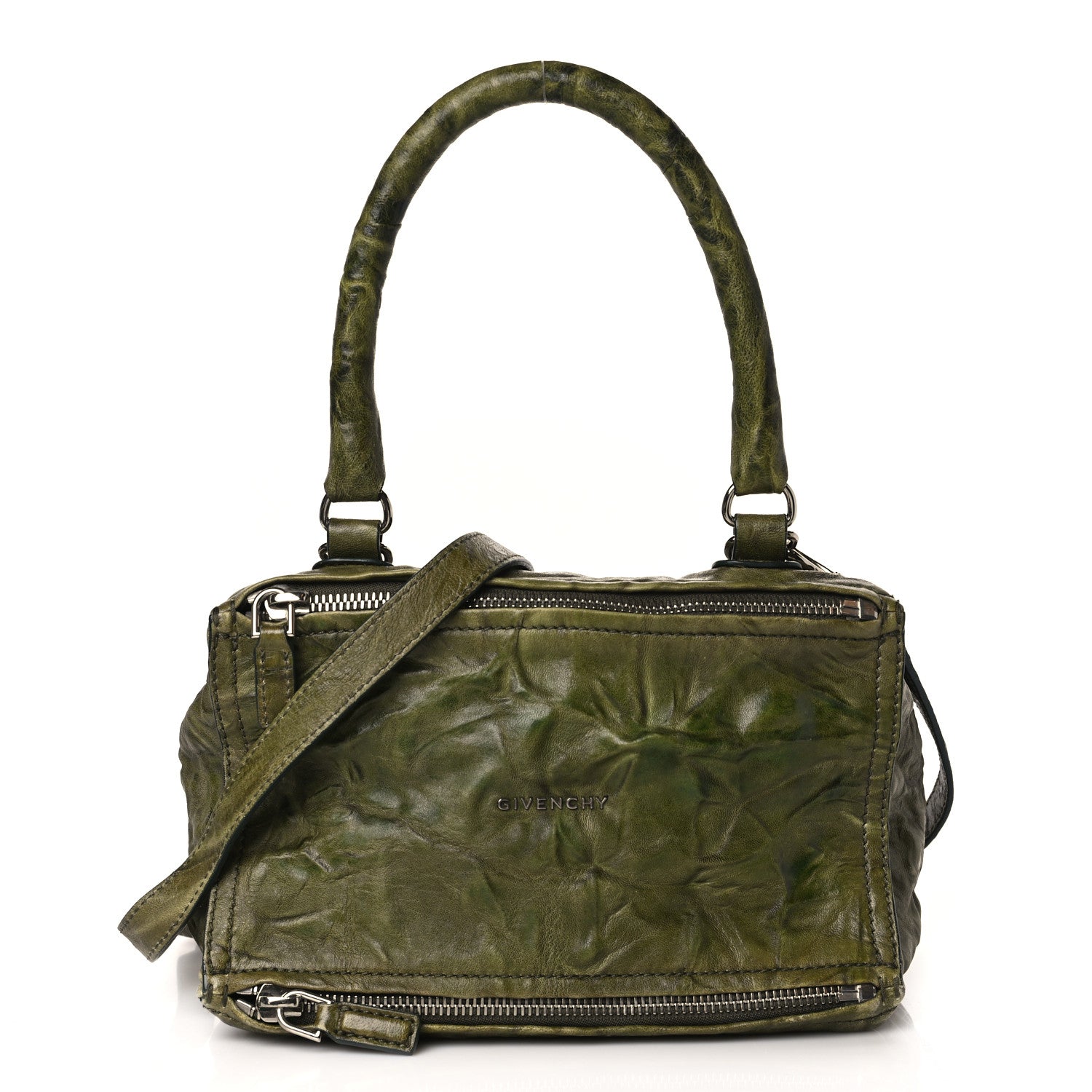 Givenchy Tumbled Sheepskin Small Pandora Khaki 1 of 9