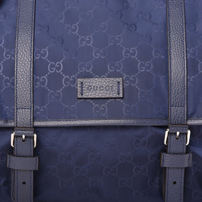 Gucci Nylon Monogram Double Buckle Flap Messenger Bag Tide 10 of 10