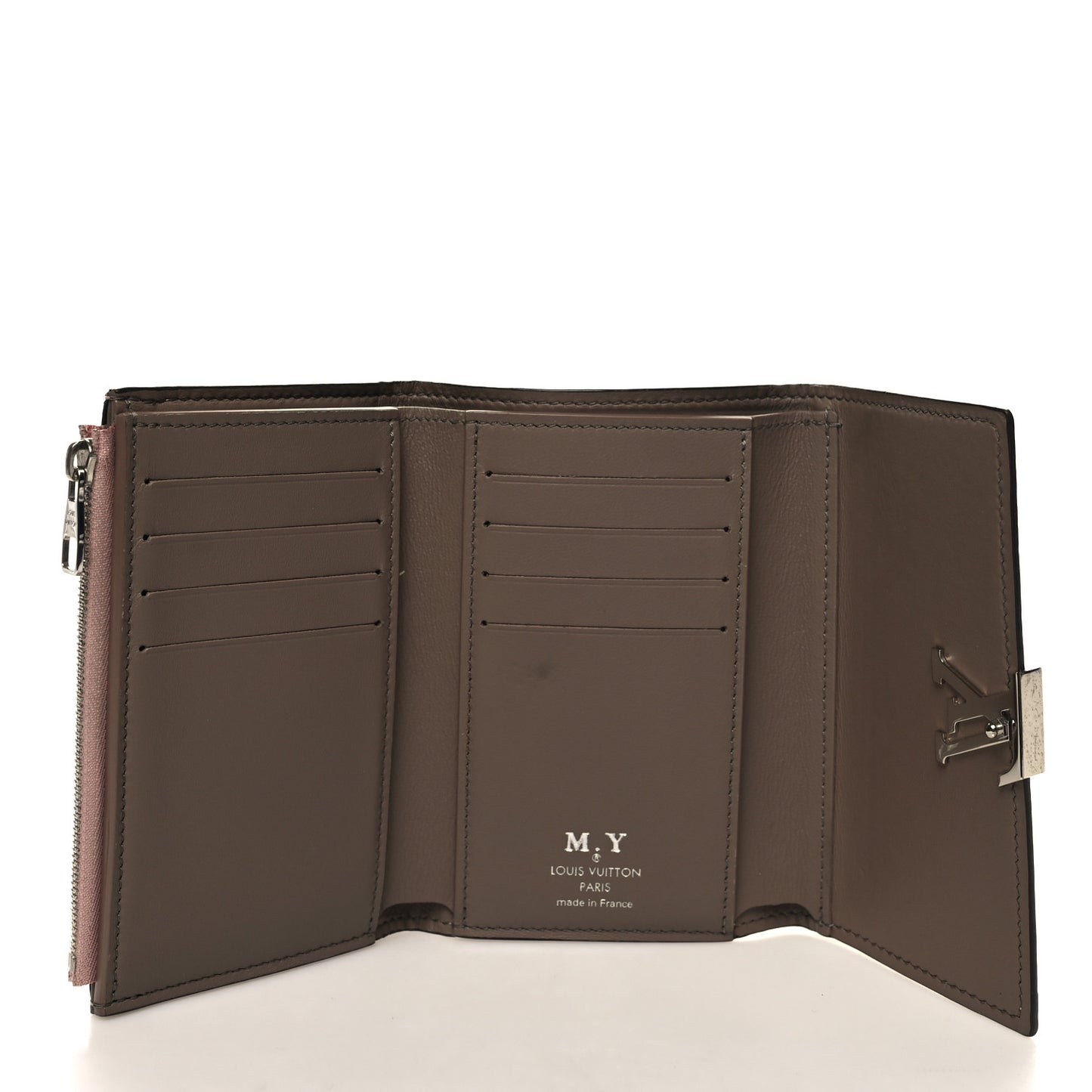 Taurillon Capucines Compact Wallet Magnolia