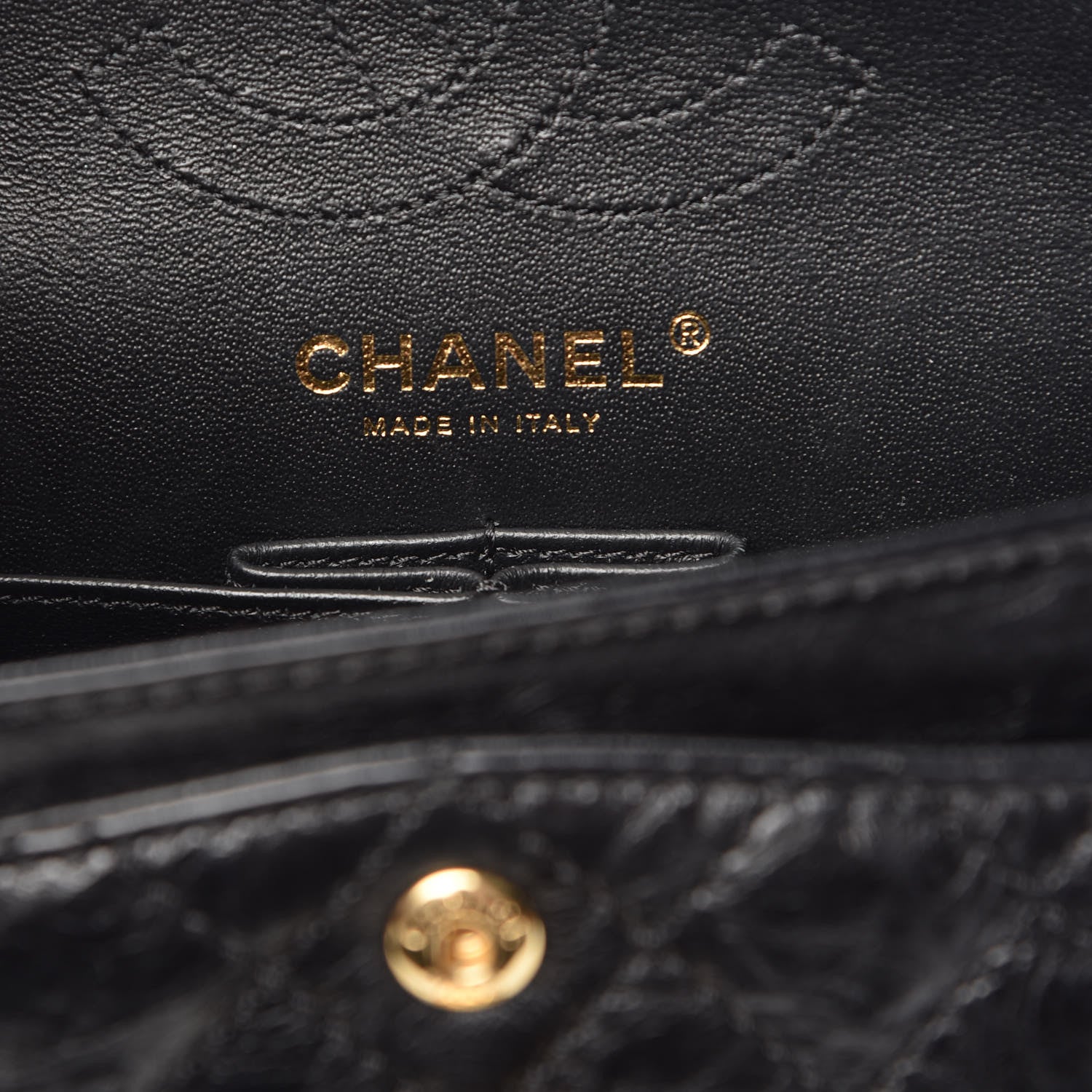 Chanel Aged Calfskin Quilted 2.55 Reissue 224 Flap Black 8 of 9
