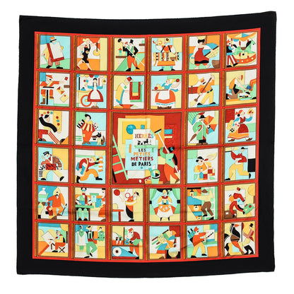 Hermes Silk Les Petits Metiers de Paris 90 1 of 5